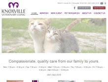 Tablet Screenshot of knoxvilleveterinaryclinic.com